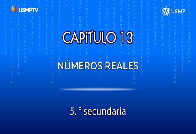 Capítulo N. ° 13 - Números Reales